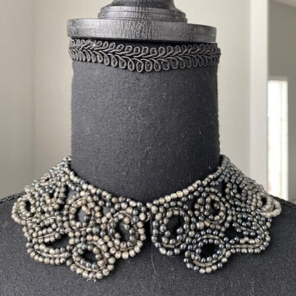 Set of 4 Lovely Vintage/Estate Beaded Collar Necklaces - Picture 6 of 16